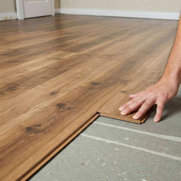 Laminate floor installation by Hoffman Estates flooring contractors